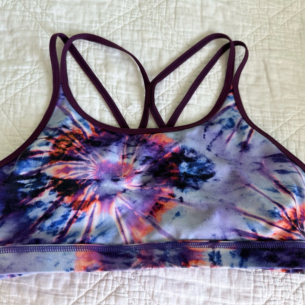 Born Primitive Purple Tie-Dye Sports Bra